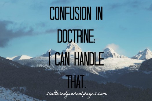 Confusion in Doctrine- I Can Handle That.